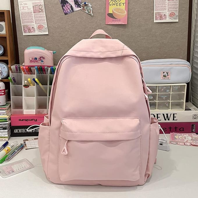 Cartable pour enfants Fille d'école primaire Collège Lettres Sac à dos étudiant de lycée
