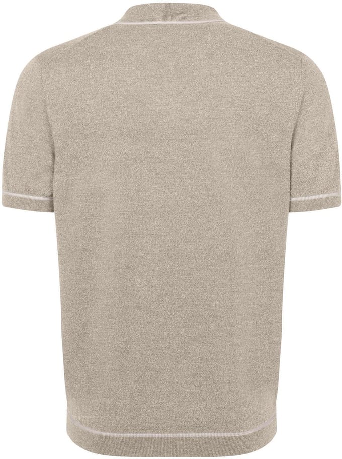 Bugatti poloshirt korte mouw beige