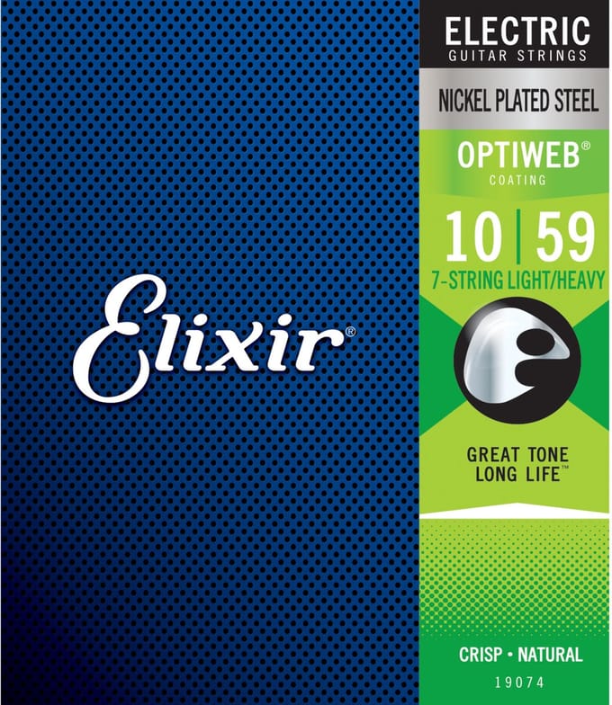 Elixir 19074 Optiweb Snaren voor 7-Snarige Elektrische Gitaar (10-59)