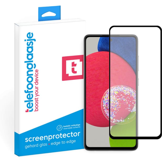 Samsung Galaxy A52s screenprotector gehard glas Edge to Edge