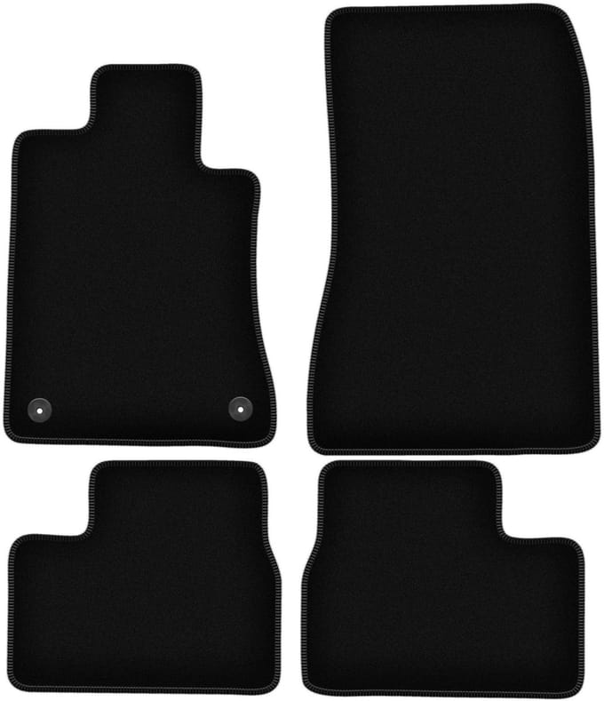 BASIC zwarte veloursmatten voor: BMW 3 E30 sedan, stationwagen (1982-1994)