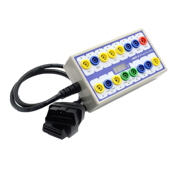 Professionele auto OBD-2 Break Out Box On-Board Diagnostics Breakout Box OBD-II Protocol wit