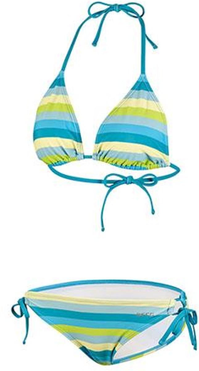 Beco Fresh Stripes Triangle Bikini | Green - 38