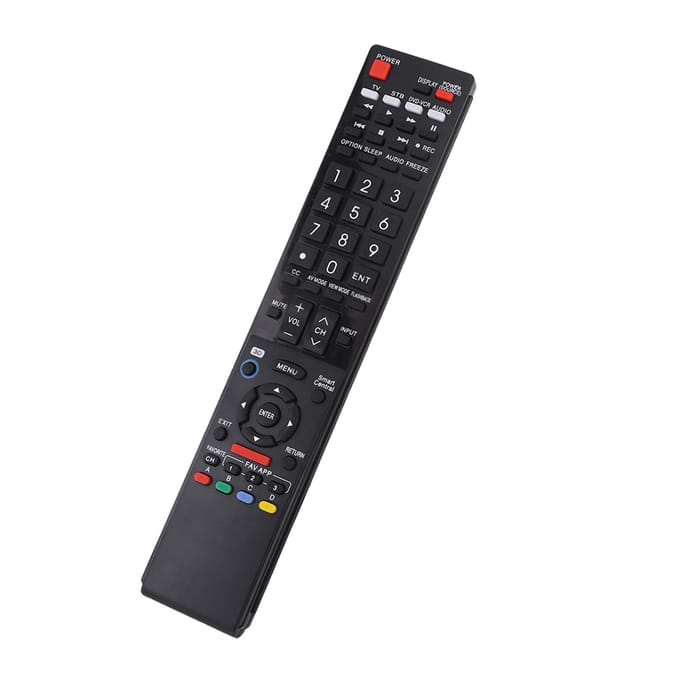 Nieuwe Draagbare Universele Vervangingsafstandsbediening GB118WJSA Controller Voor Sharp LCD LED TV black
