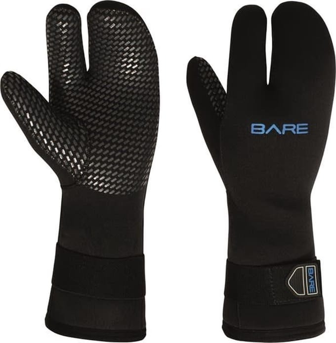 Bare 7mm Three Finger Handschoen maat M