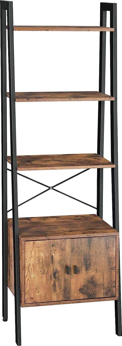FurnStar - Boekenkast - 56x34x172cm - Bruin
