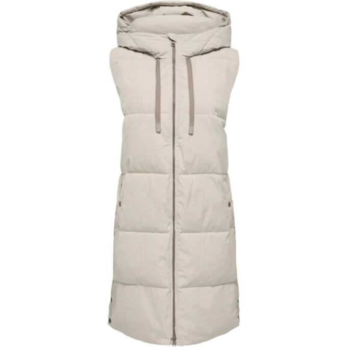 JDY Blair Long Hooded Puffer Bodywarmer Dames - Maat S