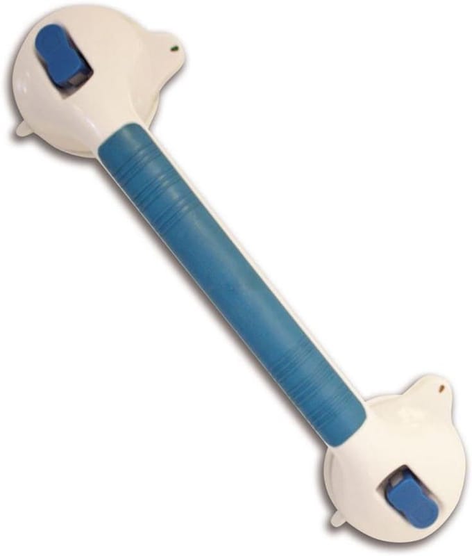 Handgreep met Zuignappen - Douchegreep Badgreep - Veiligheid in Bad - Veiligheidsindicator - 40 cm - Wit