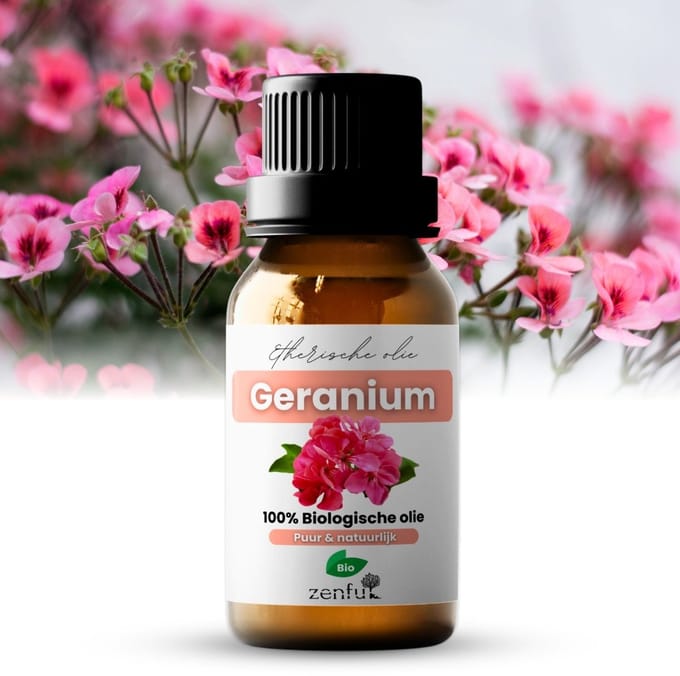 Geranium olie - 100% bio & puur - Natuurlijk - Etherische olie - Geur - 10ml