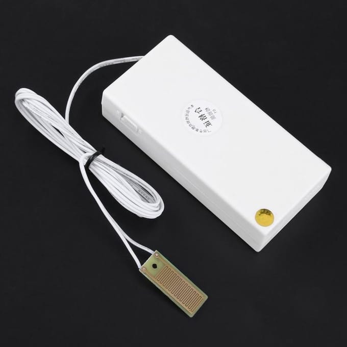Waterlekalarm - Lekdetector Sensor - Overstroming Waarschuwing - 120dB Luid Alarm - 13x8x4 cm - Wit