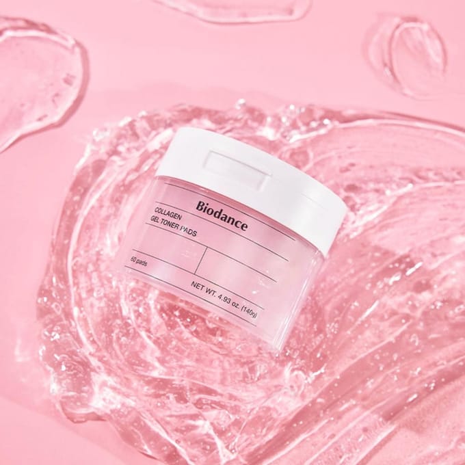 BIODANCE Collageen Gel Toner Pads Hydraterende & Verstevigende Gezichtspads 60 Vel 1 Pack (60 Sheets)