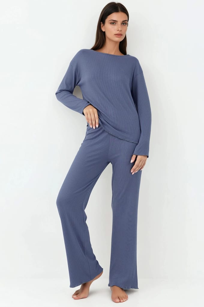 Hoge Taille Langemouw Pyjama Set
