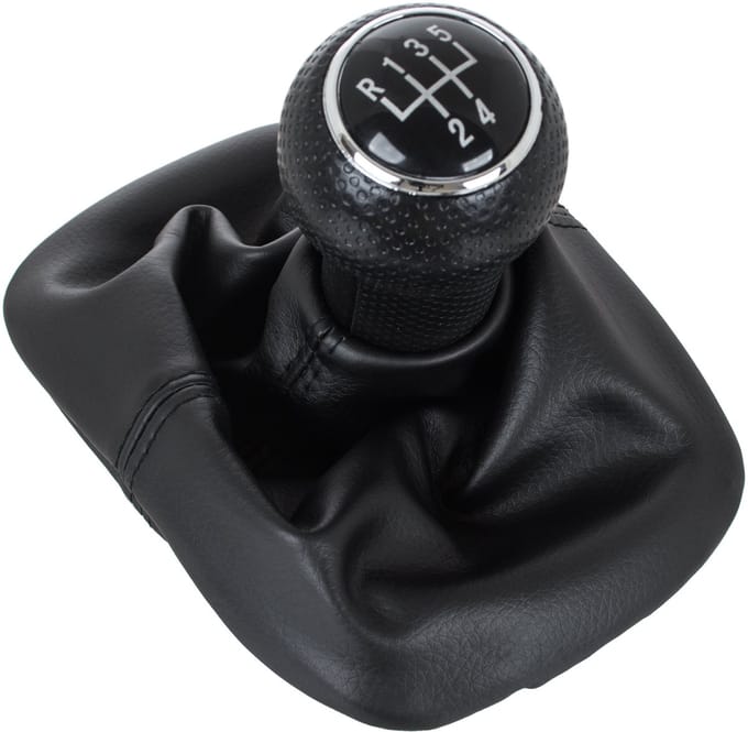 MODECAR Serie - Zwart Versnellingsknop en Boot - 5 Versnellingen + R - Volkswagen/Seat Geschikt