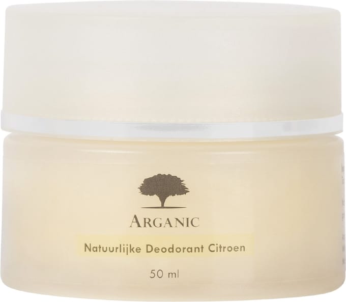 Natuurlijke Deodorant met Verzorgende Arganolie - Citroen - 50 gram
