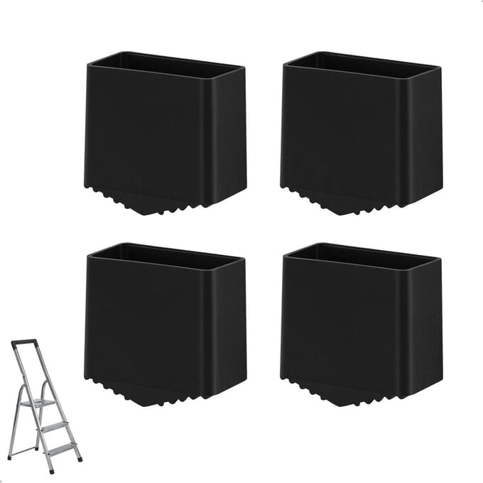 Solidchoice - Set van 4 Antislip Laddervoeten voor Aluminium Ladders