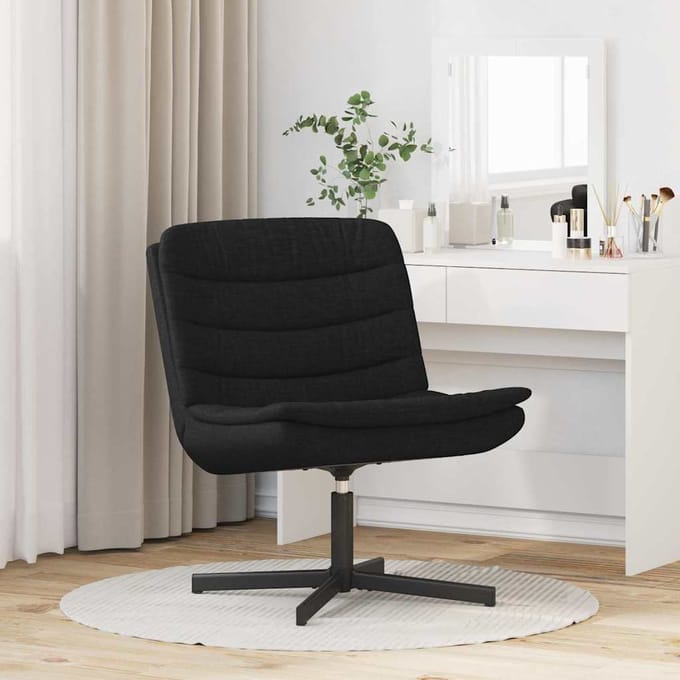 vidaXL - Draaistoel - Zwart - 63 - x - 75 - x - 76 - cm - Stof