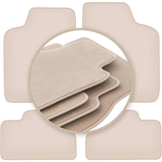 PREMIUM beige matten voor: Daewoo Nexia hatchback, sedan 1994-1998