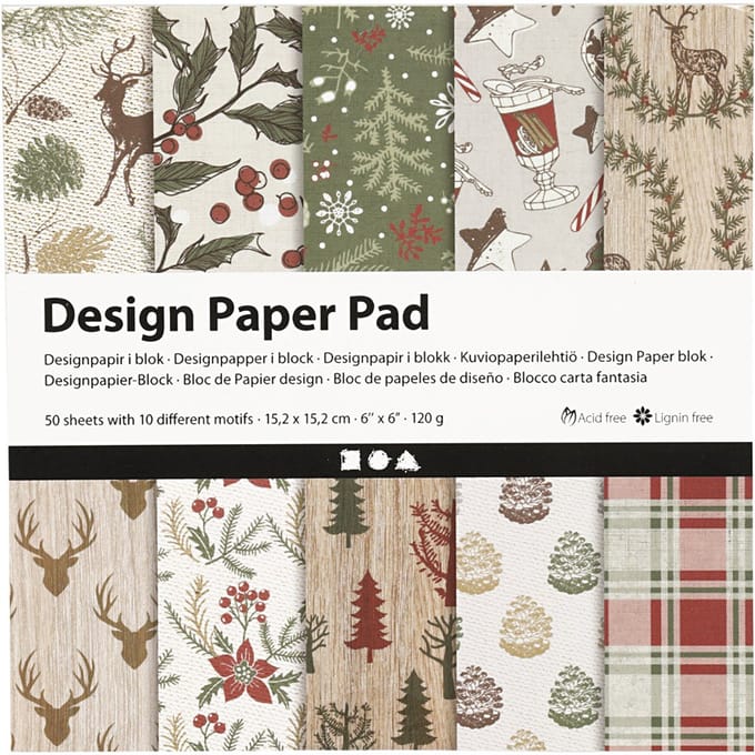CC Design Papier Blok 15,2x15,2 cm 50 vel