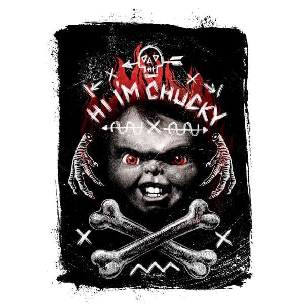 Chucky Hi I'm Chucky Dames T-shirt - Wit - L