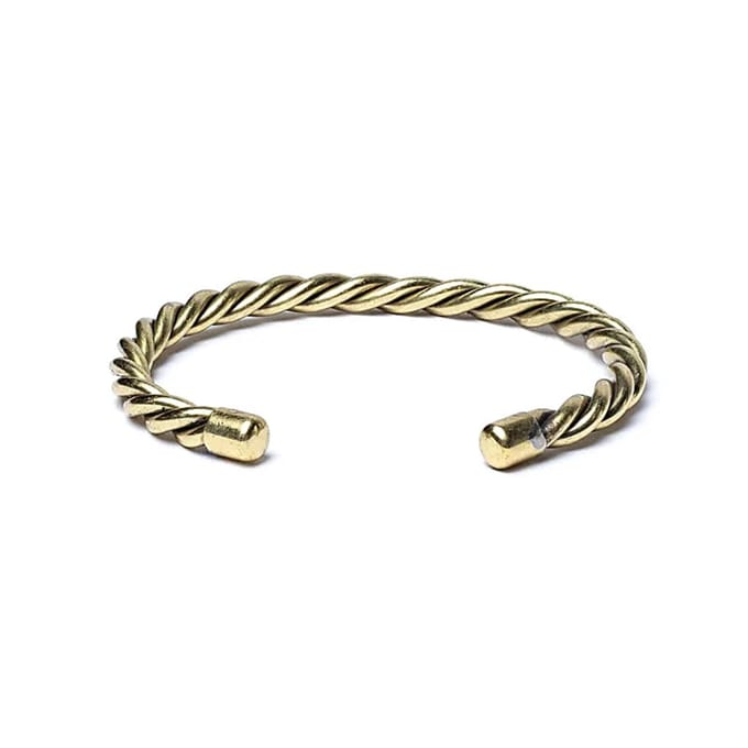 Gedraaide armband goudkleurig
