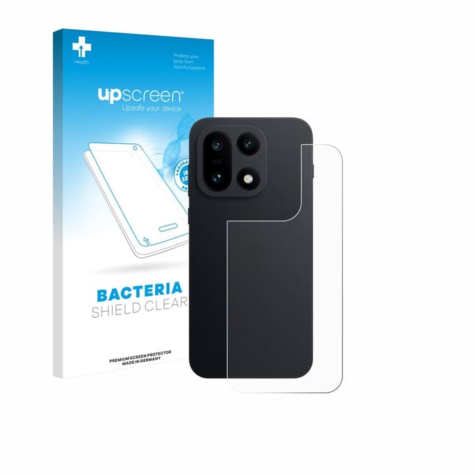 upscreen - Screenprotector voor OnePlus 15 (Achterkant) - Folie Beschermfolie transparant antibacterieel