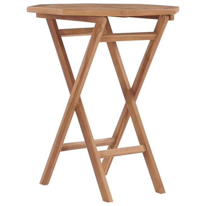 vidaXL - Tuintafel - inklapbaar - 60x60x75 - cm - massief - teakhout