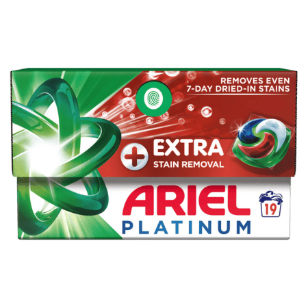 Ariel vlekkenverwijderaar platinum waspads - 19 stuks