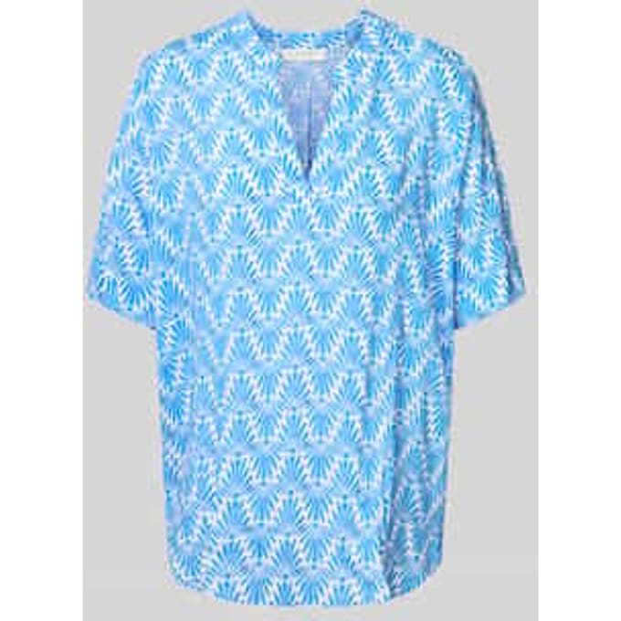 Relaxed fit blouse met 1/2-mouwen