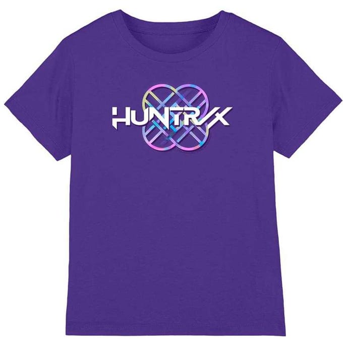 K-Pop Demon Hunters Kinder/Kids Pastel Logo T-shirt (Paars)