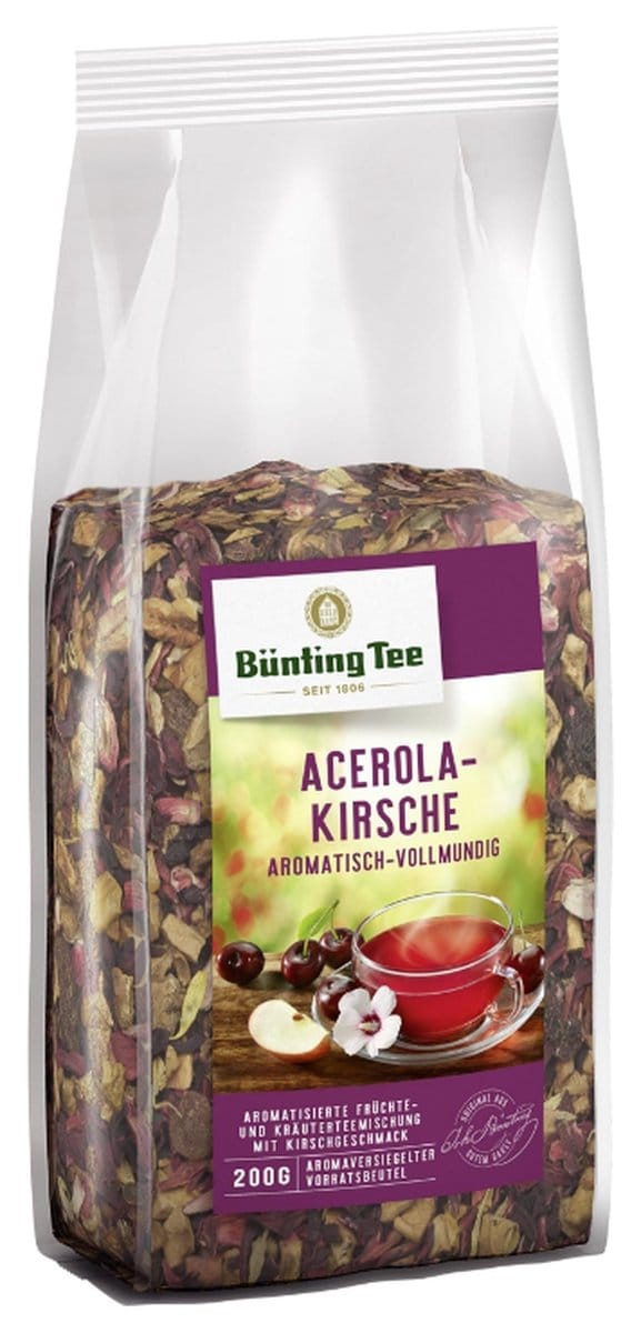 Bunting Thee Vruchtenthee Acerola Kers Zak - 6x 200 gram