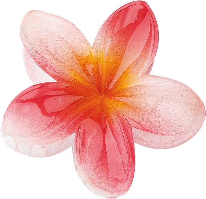 Haarclip Hawaii bloem - rood