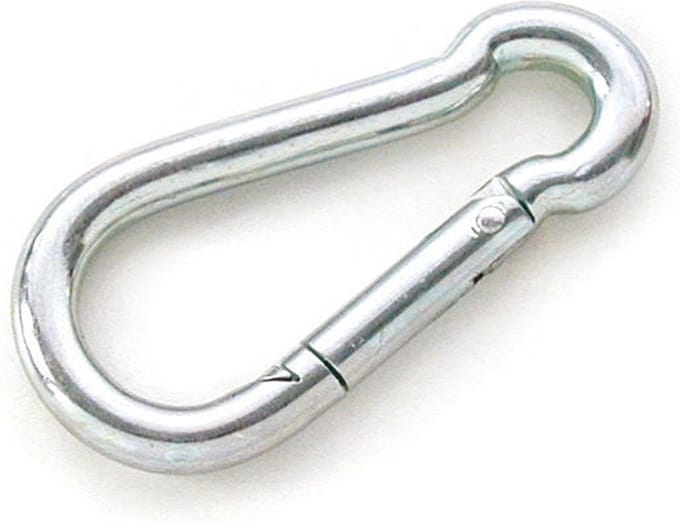 Verzinkt SWL Karabijnhaak 8x80mm: 230kg