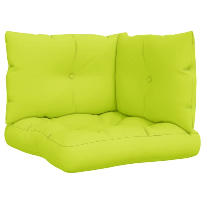 vidaXL - Palletkussens - 3 - st - stof - heldergroen