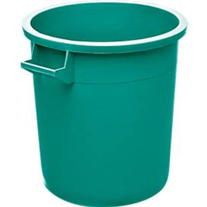 Ton, van HDPE, stapelbaar 50 liter, groen
