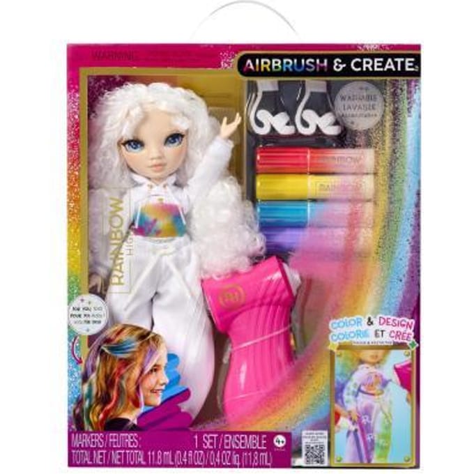 Rainbow High Airbrush & Create pop met groene ogen Speelpoppen