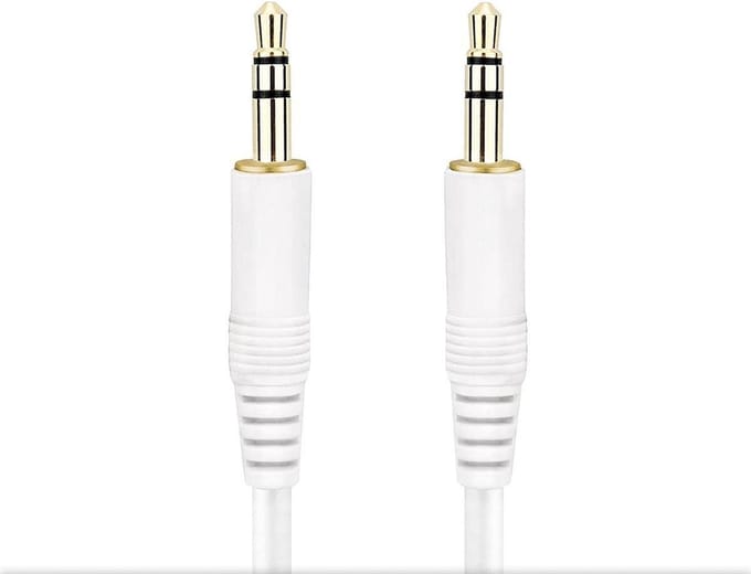 AUX kabel van 1 meter - 3.5 mm Stereokabel Audiokabel - 1 Meter - Audiojack - Wit