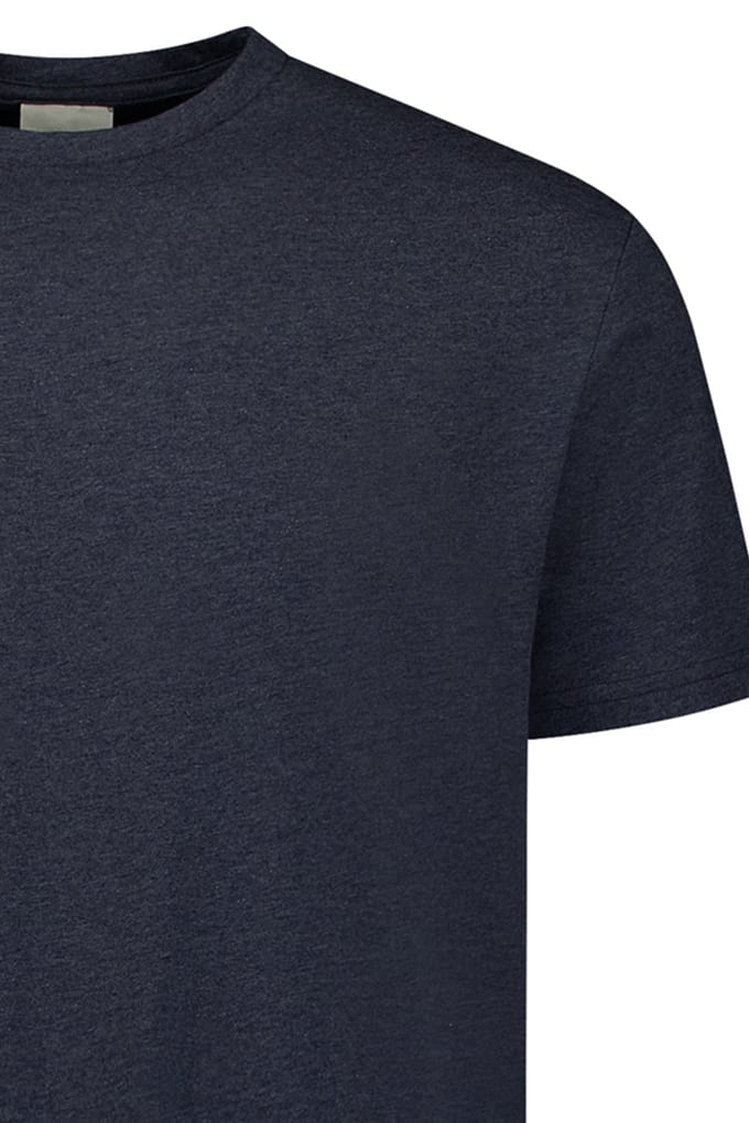 No Excess T-shirt Crewneck Melange Night Größe: L | Basic T-Shirts Outlet | Herren | Schwarz