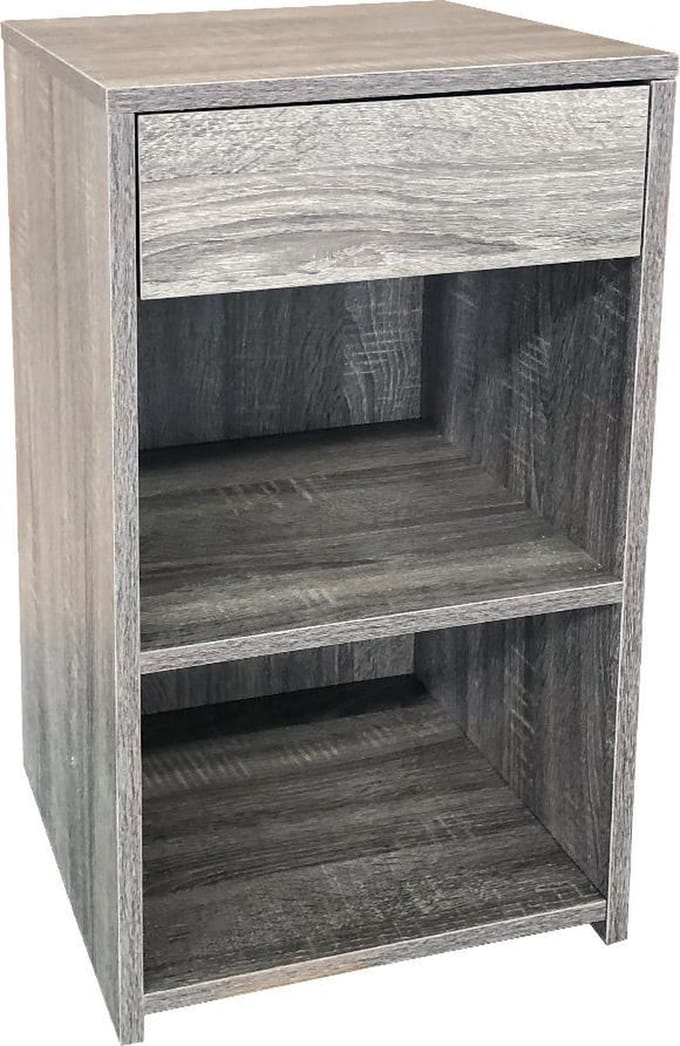 Nachtkastje - halkastje - 65 cm hoog - grijs