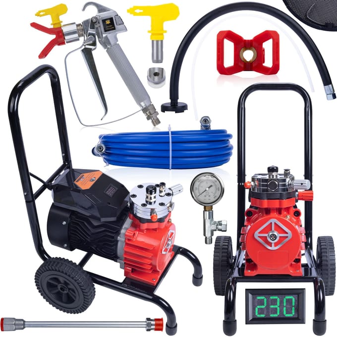 Rosfix Airless Verfspuit Strong Storm RSS05 - Borstelloze Motor 3500W - 18L/min 22MPa(220bar) 1/4""