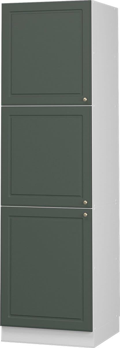 Vicco Hoge kast Fame-Line, Groen-Goud landelijk/Wit, 60 cm