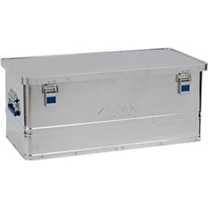 Aluminium transportkist Alutec Basic, stapelbaar, materiaaldikte 0,8 mm, met 1,5 mm deksel, 80 l volume