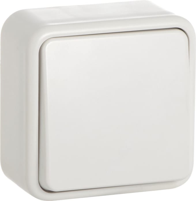 GAMMA wisselschakelaar | serie Andes | opbouw | wit