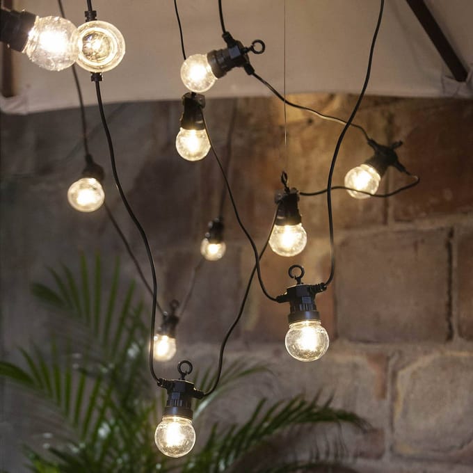 OP=OP Party lichtketting 20 heldere filament LED lampjes