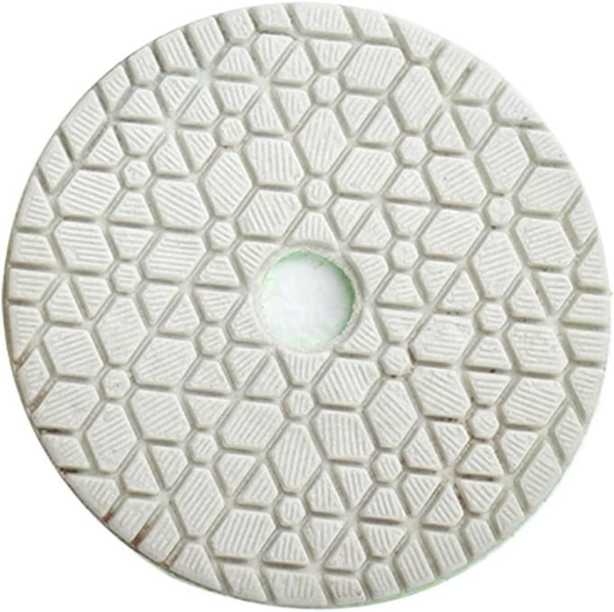 Polijstpads - Schuursponsjes - Natte Steen Polijsten - 3 Stappen Systeem - 100 mm - Wit