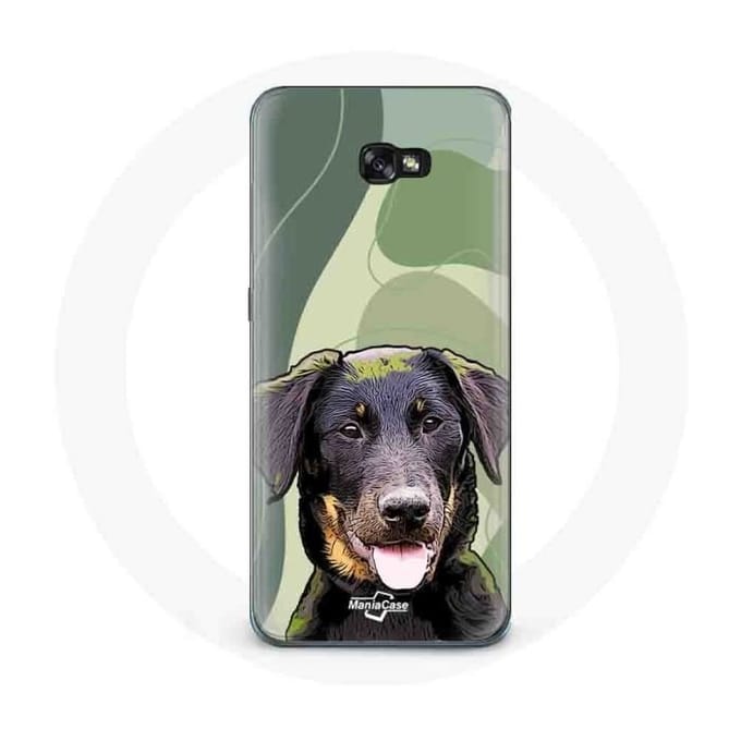 Coque - Samsung - Galaxy A8 2016 - Beauceron - Noir - Souple noir