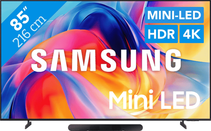 Samsung Mini-led 85" M73H (2026) + Samsung HW-S60D Zwart (2024)