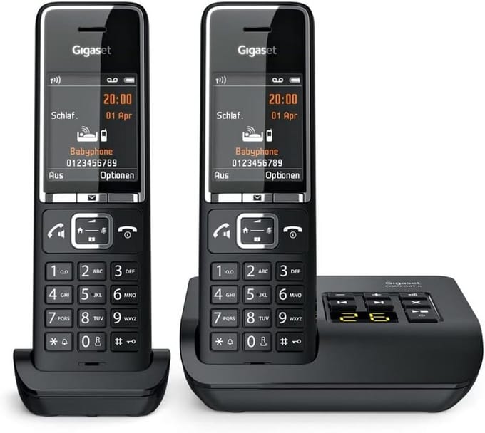 Draadloze DECT Telefoon met Antwoordapparaat en Extra Handset
