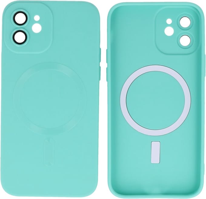 MagSafe Hoesje - Backcover met Camera Beschermer voor de iPhone 11 - Turquoise