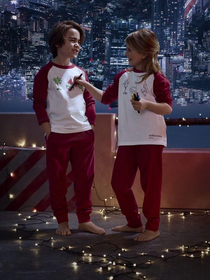 Bjorn Borg Pyjama Set Met Stiften Santa Maat 110-116