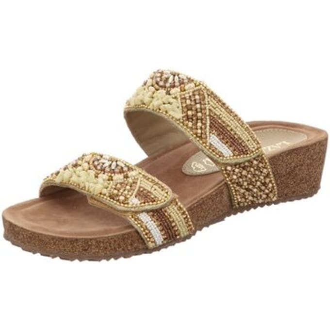 Sandalen met sleehak Lazamani -
